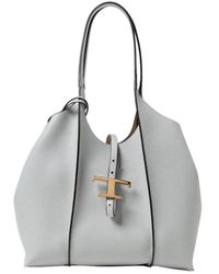 Tod's - Blau Leder Schultertasche Eleganter Stil - Lyst