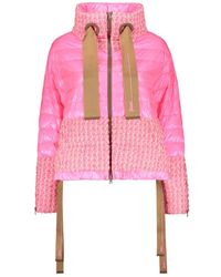 Herno - Jassen ,Roze ,Katoen Short Down Jacket - Lyst