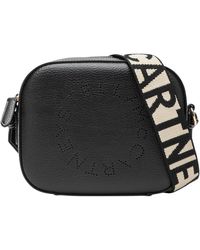 Stella McCartney - Tassen ,Zwart ,Leer Logo Camera Crossbody Bag - Lyst