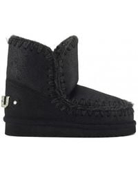 Mou - Handgefertigte Eskimo-Stiefel Mit Strass-Logo - Lyst