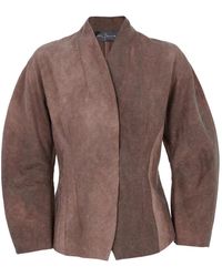 Cortana - Jassen ,Bruin ,Wol Fitted Jacket Fade Clay - Lyst