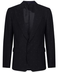 Dolce & Gabbana - Double-Breasted Mikado Shantung Zijden Pak - Lyst