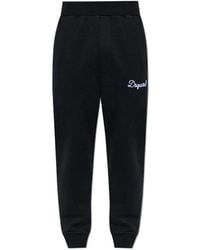 DSquared² - Broeken ,Zwart ,Katoen Logo Trainingsbroeken - Lyst