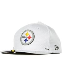 KTZ - Gorra De Hombre Con Visera Plana 950 Official Nfl Training Camp Pitste Blanco/Colores Originales Del Equipo - Lyst