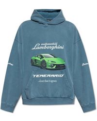 Balenciaga - Hoodies & Sweatvesten ,Blauw ,Katoen Sweatshirts & Hoodies - Lyst