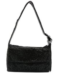 Benedetta Bruzziches - Schwarze kristall-schultertasche mit seidenfutter - Lyst