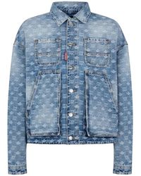 DSquared² - Jassen ,Blauw ,Denim Denim Utility Jacket - Lyst