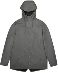 Rains - Chubasquero Jacket Grey Unisex 1 - Lyst