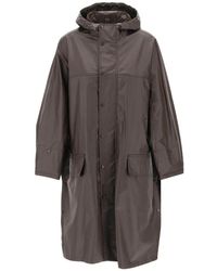 Lemaire - Cotton coated trench coat - Lyst