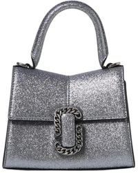 Marc Jacobs - Glitzernde Top-Handle-Tasche Mit Ketten-Detail - Lyst