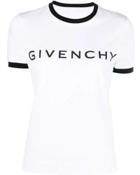 Givenchy - Katoenen T-Shirt Met Logoprint - Lyst