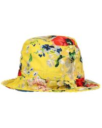 Zimmermann - Cappello a secchiello giallo floreale reversibile - Lyst