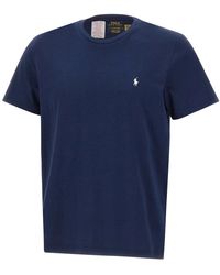 Polo Ralph Lauren - Tops ,Blauw ,Katoen Core Replen T-Shirt - Lyst