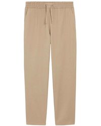 Ami Paris - Katoenen Broek Met Elastische Taille - Lyst