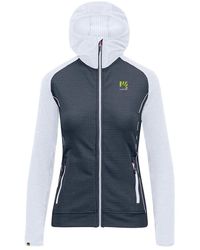 Karpos - Fitness ,Veelkleurig ,Blauwe Ombre Volledige Rits Hoodie - Lyst
