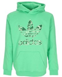 adidas - Herren-Hoodie Mit Grafik-Camouflage-Fullung, Hellgrun - Lyst