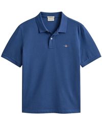 GANT - Regular Fit Shield Piqué Polo - Lyst