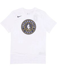 Nike - Fitness ,Wit ,Katoen 2024 Nba All-Star Game Logo Tee - Lyst