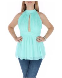 Fracomina - Blusa verde sin tirantes para mujeres - Lyst