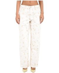 MSGM - Straight Jeans - Lyst