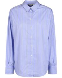 Anine Bing - Overhemden ,Blauw ,Katoen Essie Shirt - Lyst
