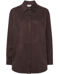Ottod'Ame - Overhemden ,Bruin ,Bruine Shirt Voor Vrouwen - Lyst