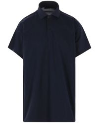 Balenciaga - Overhemden ,Blauw ,Katoen Interwined Polo Shirt - Lyst