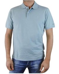 Ecoalf - Blauw Polo T-Shirt Met Korte Mouwen - Lyst
