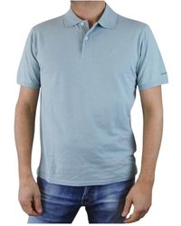 Ecoalf - Blauw Polo T-Shirt Met Korte Mouwen - Lyst