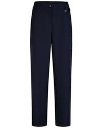 MARC AUREL - Broeken ,Blauw ,Polyester Lichte Stretch Broek Met Zakken Met Rits - Lyst