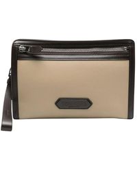 Tom Ford - Schwarze Leder-Zip-Clutch-Tasche - Lyst