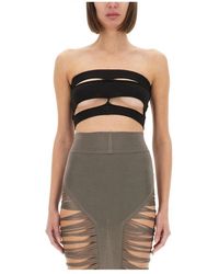 Rick Owens - Tops ,Zwart ,Wol Tanja Bandeau Top - Lyst