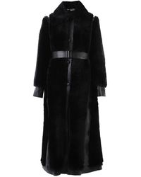 Stella McCartney Faux Fur Coat - Zwart
