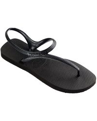 Havaianas - Bronze logo strap sandals,bronze logo strap sandalen,bronze logo strap flip flops - Lyst