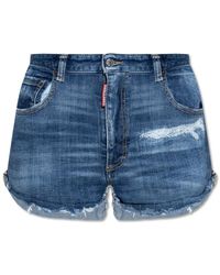 DSquared² - Denim Shorts - Lyst