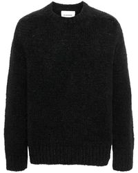 Jil Sander - Truien & Vesten ,Zwart ,Wol Luxe Zwarte Alpaca Wol Trui - Lyst