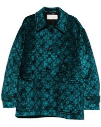 Dries Van Noten - Jassen ,Blauw ,Wol Lichte Jassen - Lyst