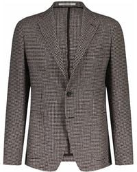 Tagliatore - Jassen ,Bruin ,Wol Verfijnde Schurwolle Blazer Jas - Lyst