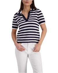 Monari - Ajour Polo Pullover - Lyst