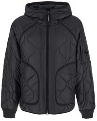 C.P. Company - Gesteppte Kapuzenjacke - Lyst