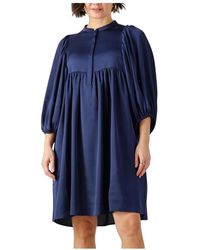 Bruuns Bazaar - Kleedjes ,Blauw ,Bbsarina Jurk - Lyst
