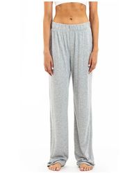 ÉTERNE - Broeken ,Grijs ,Katoen Lounge Pant - Lyst
