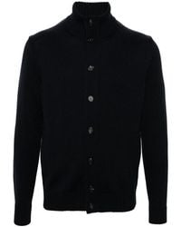 Zanone - Truien & Vesten ,Zwart ,Wol Blauw Wol Gebreide Trui - Lyst
