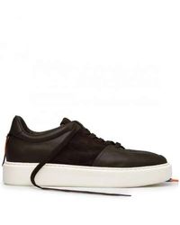 Barracuda - Schoenen ,Zwart ,Suède Kleurrijke Leren Sneakers Met Suède Band - Lyst