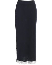 arch4 - Rokken ,Blauw ,Kasjmier Lange Rok - Lyst
