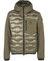 Blauer - Kurze Grüne Daunenjacke Herren - Lyst