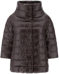 Herno - Leichte Daunenjacke Mit Druckknopfverschluss - Lyst