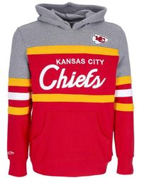Mitchell & Ness - Hoodies & Sweatvesten ,Rood ,Katoen Kansas City Chiefs Hoodie - Lyst
