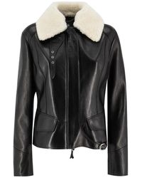 Ermanno Scervino - Jassen ,Zwart ,Zachte Leren Jas Voor Edgy Look - Lyst