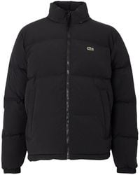 Lacoste - Waterafstotende Gewatteerde Jas Met Capuchon - Lyst